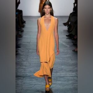 ◇$2,000 PRABAL GURUNG BLUSH ROSE PINK CREPE SILK LINED RUNWAY DRESS 4